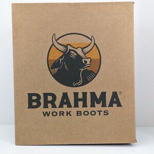 Brahma Boots Escott Men's Black Oil Resistant Soleplate Soft Toe Size 8W